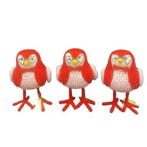 Target Spritz Featherly Friends Valentine's Day Bird Figurine 2023 Set Of 3